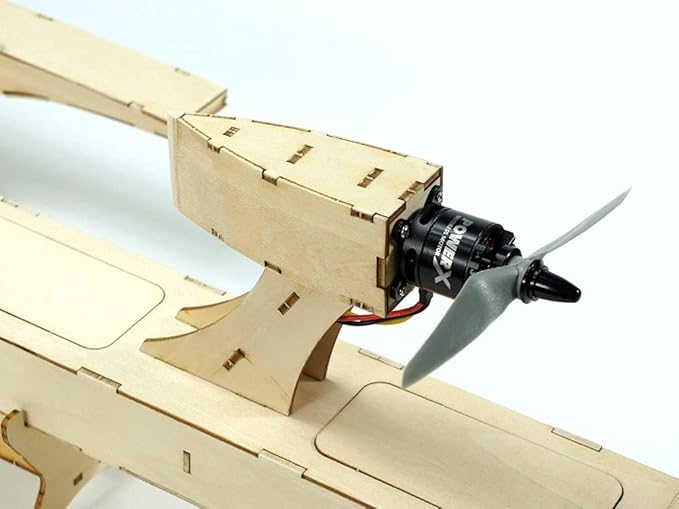 VilogaRC RC Plywood Outrigger 600mm Wooden Air Boat Model Kit to Build DIY High Speed RC Racing Boat for Adults (B088)