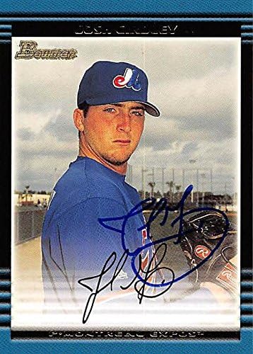 Autograph Warehouse 244817 Josh Girdley Autographed Baseball Card - Montreal Expos44 FT 2002 Bowman - No. 338 Rookie