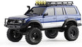 FMS 1/18 FCX18 RC Crawler Land Cruiser LC80 Toyota Officially Licensed 4WD RTR RC Rock Truck with 2.4Ghz Transmission Portal Axles LED Lights for Adults Hobby Gifts (Blue)