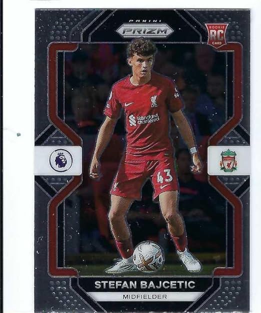 STEFAN BAJCETIC 2022-23 Panini Prizm EPL English Premier League Soccer Rookie Card RC #196 Liverpool Spain