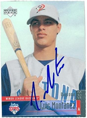 Sports Memorabilia Autograph Warehouse 245722 Luis Montanez Autographed Baseball Card - Chicago Daytona Cubs 2003 Upper Deck Minors - No. 50