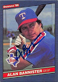 Sports Memorabilia Autograph Warehouse 245905 Alan Bannister Autographed Baseball Card - Texas Rangers 1986 Donruss - No. 525
