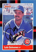 Sports Memorabilia Autograph Warehouse 248608 Luis Quinones Autographed Baseball Card - Chicago Cubs 1988 Donruss - No. 365