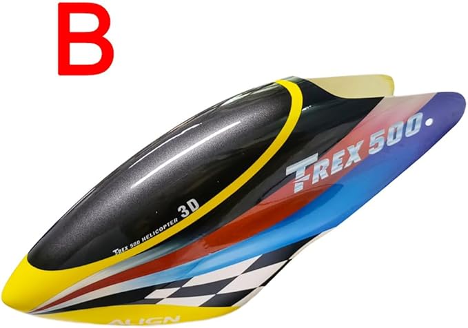 Align trex 500 ESP PRO RC Helicopter Glass Fiber Canopy Cover (Yellow)