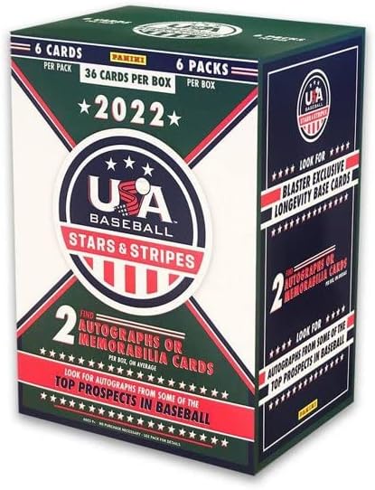 Panini Prestige 2022 Panini Stars and Stripes USA Baseball Blaster Factory Sealed