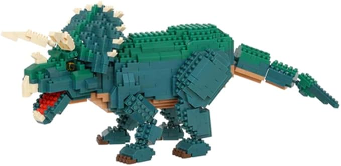nanoblock - Dinosaurs - Dinosaur Deluxe Edition Triceratops Advanced Hobby Series Building Kit