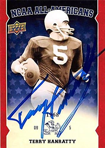 Sports Memorabilia Autograph Warehouse 301886 2013 Upper Deck Terry Hanratty Autographed Football Card - Notre Dame Fighting Irish