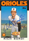 Sports Memorabilia Autograph Warehouse 247291 Rich Bordi Autographed Baseball Card - Baltimore Orioles 1986 Topps - No. 14T