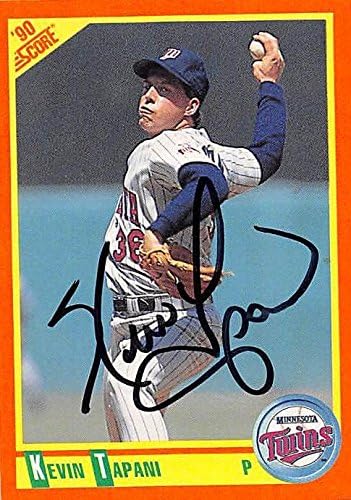 Autograph Warehouse 247397 Kevin Tapani Autographed Baseball Card - Minnesota Twins 1990 Score - No. 82T