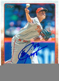 Sports Memorabilia Autograph Warehouse 247143 Severino Gonzalez Autographed Baseball Card - Philadelphia Phillies 2015 Topps - No. US166 Rookie