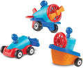 Learning Resources 1-2-3 Build it! Car Boat Plane 15 Pieces