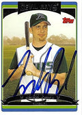 Sports Memorabilia Autograph Warehouse 247595 Josh Paul Autographed Baseball Card - Tampa Rays 2006 Topps - No. UH114