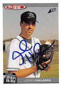 Sports Memorabilia Autograph Warehouse 247598 John Halama Autographed Baseball Card - Tampa Rays 2004 Topps Total - No. 524
