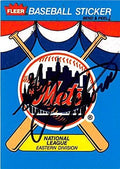 Sports Memorabilia Autograph Warehouse 344511 Gary Thorne Signed Baseball Card - New York Mets Broadcaster 1980s Fleer Action Sticker No. NYM2