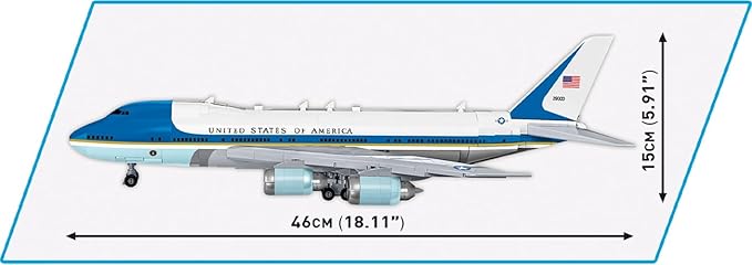 COBI Boeing 747 Air Force One Plane Building Set 1087 Pieces