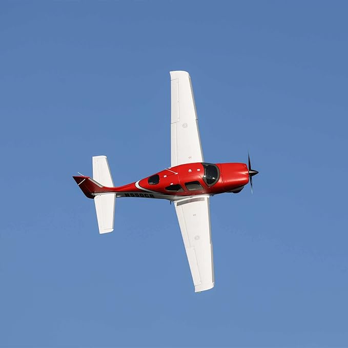 E-flite RC Airplane Cirrus SR22T 1.5m BNF Basic Transmitter Battery and Charger Not Included with Smart AS3X and Safe Select EFL15950