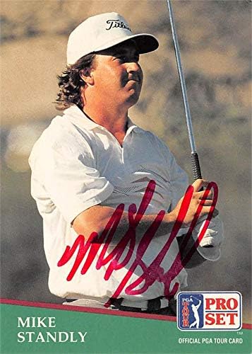 Autograph Warehouse 527994 Mike Standly Autographed Trading Card - Golf PGA Tour &amp Houston Cougars SC 1991 Pro Set No.162