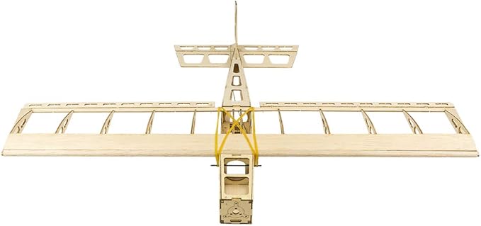 Balsa Wood Airplane R03 STICK-06 Model Aircraft 580mm Wingspan Unassembled Flying Model Aircraft to Build DIY RC Airplane Kit for Adults Beginners (KIT Only w/o Power System or Radio Control)