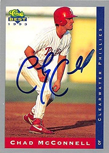 Sports Memorabilia Autograph Warehouse 244562 Chad McConnell Autographed Baseball Card - Philadelphia Phillies FT 1993 Classic Best Minor League Rookie - No. 245