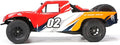 FunXylophy RC Sport Racing Drift Car 1/32 2.4G Mini RWD RC Electric Straight Bridge Off-Road Short Truck Model (KIT Version/Red)