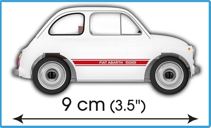 COBI Youngtimer Collection Fiat Abarth 595 Vehicle Building Set 70 Pieces