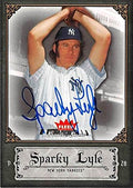 Sports Memorabilia Autograph Warehouse 302069 2006 Sparky Lyle Autographed No.84 Baseball Card - New York Yankees