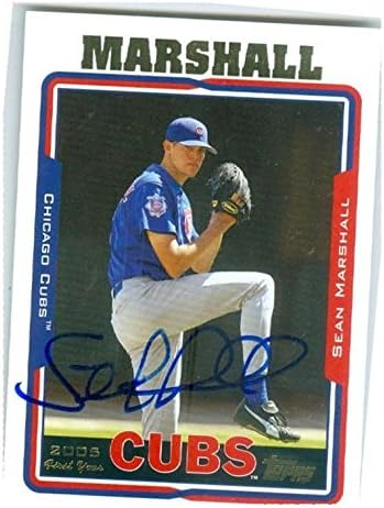 Sports Memorabilia Autograph Warehouse 245994 Sean Marshall Autographed Baseball Card - Chicago Cubs 2005 Topps - No. 306 Rookie
