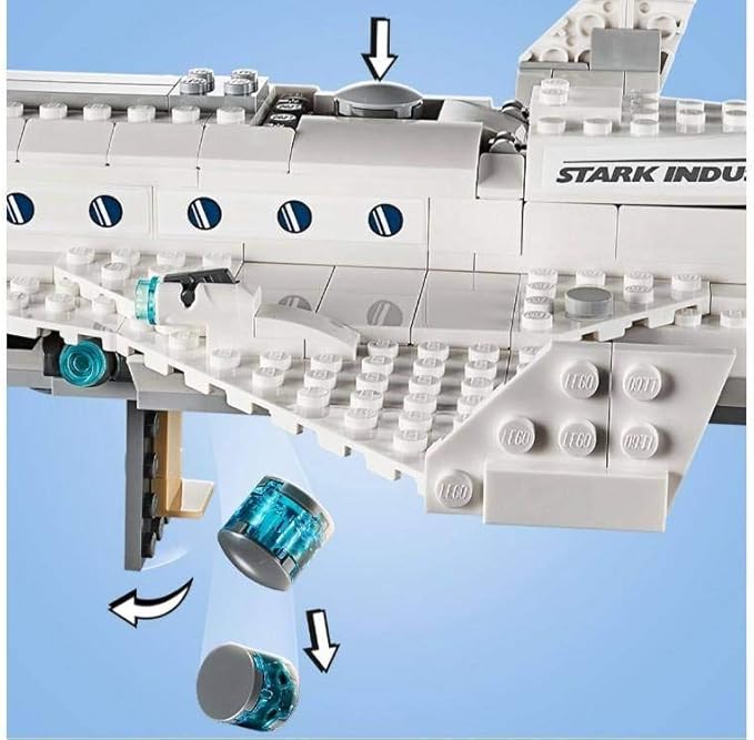 LEGO Marvel Spider Man Far from Home: Stark Jet and The Drone Attack 76130 Building Kit (504 Pieces)
