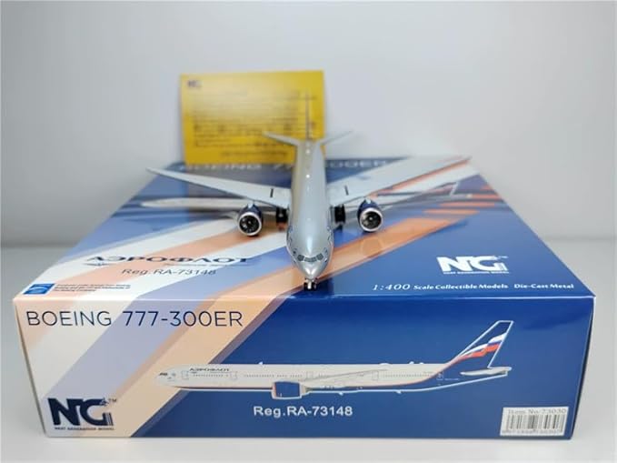 ACE HOBBY NG Models for Aeroflot for Boeing B777-300ER RA-73148 1:400 Aircraft Pre-Built Model