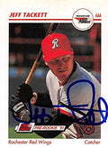 Sports Memorabilia Autograph Warehouse 344227 Jeff Tackett Autographed Baseball Card - Baltimore Orioles FT 1991 Impel Minor League Pre Rookie No. 469