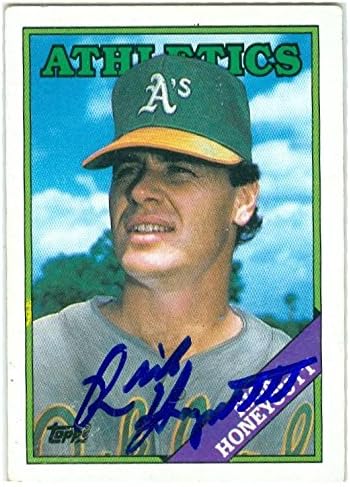 Sports Memorabilia Autograph Warehouse 248025 Rick Honeycutt Autographed Baseball Card - Oakland Athletics 1988 Topps - No. 641