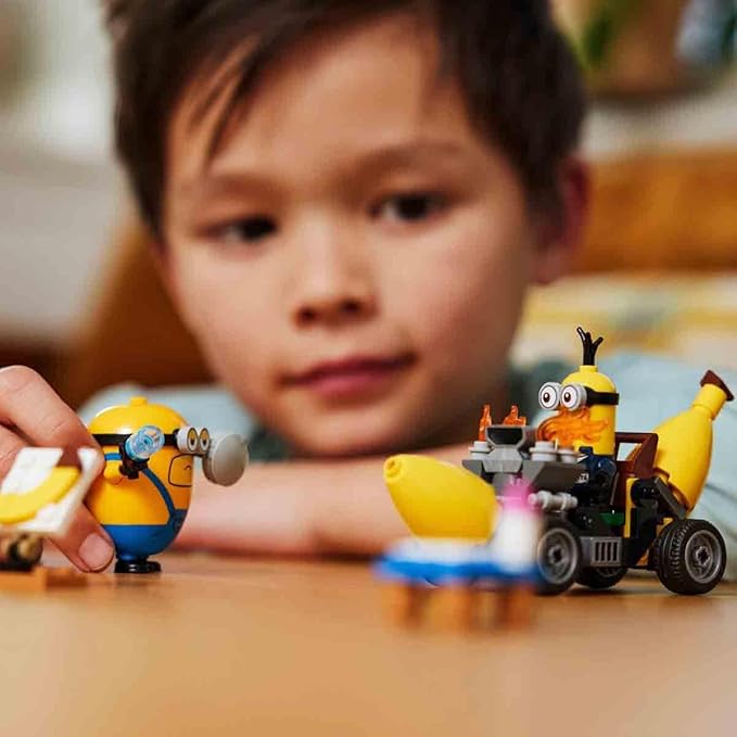 Lego Despicable Me 4 Minions and The Banana Car Playset to Despicable Me 4 Kids Toy Creative Minions Gift for Boys and Girls from 6 Years 75580