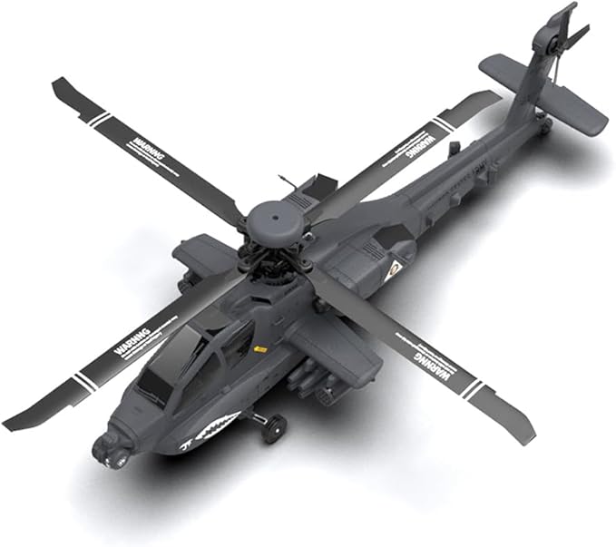1/32 F11-S AH64 Apacche RC Helicopter 2.4G 6CH RC Dual-axis Co-Drive Flybarless 6G/3D Stunt Airplane Model with GPS and Camera (RTF Version)