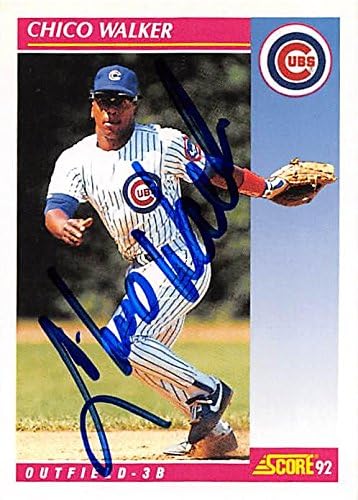 Autograph Warehouse 248800 Chico Walker Autographed Baseball Card - Chicago Cubs 1992 Score - No. 578
