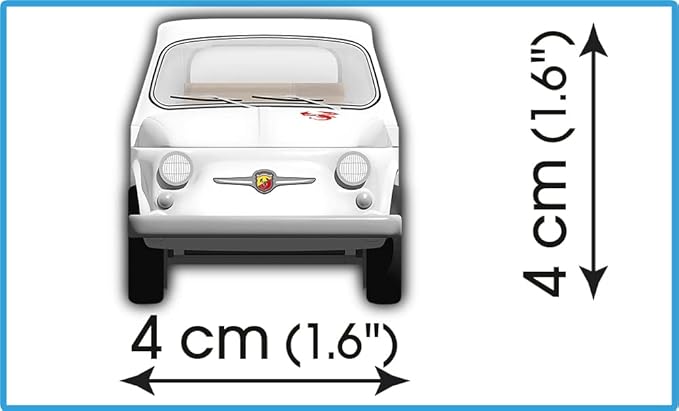 COBI Youngtimer Collection Fiat Abarth 595 Vehicle Building Set 70 Pieces