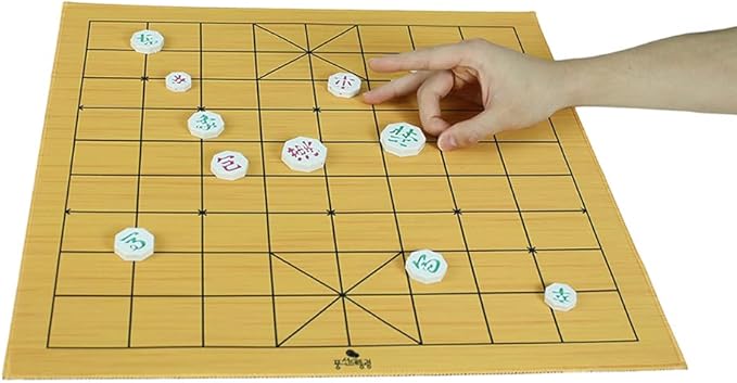 Janggi Korean Chess Stones/Chinese Chess (Xiangqi) - A Game Played by Launching Pieces Flicking Stones Board Game Travel Set