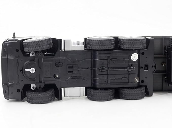 FunXylophy RC Semi Truck with Trailer 1/18 2.4GHz RC 9CH Flatbed Trailer Engineering Tractor Construction Truck Vehicles for Adult (RTR Version)