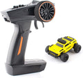 1:76 Turbo Racing Scale RC Sport Car Table Racing Remote Control Mini Model Car Full Proportional RTR Kit Toys (Monster Truck Yellow)