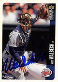 Sports Memorabilia Autograph Warehouse 247402 Matt Walbeck Autographed Baseball Card - Minnesota Twins 1996 Upper Deck - No. 603