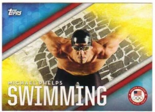 2016 Topps USA Olympic Team-Olympic Disciplines Michael Phelps- Swimming Trading Card- #OD-21 - Shipped in Protective Case