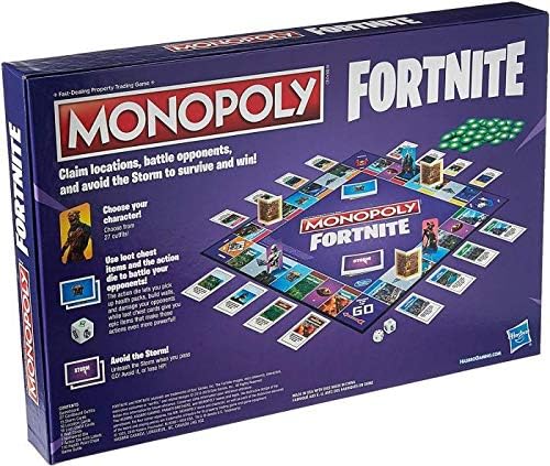 Monopoly: Fortnite Edition Board Game Inspired by Fortnite Video Game Ages 13 &amp Up