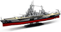 Colorado Battleship (BB-45) Building Block Set World War II U.S. Navy Pacific Fleet MOC Model Gift Toy Ship for Adult and Military Enthusiast Collection and Display