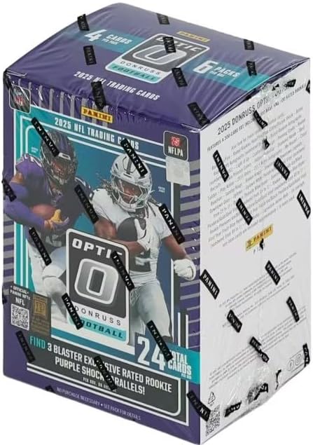 NEW 2025 Donruss OPTIC Sealed Football Card Blaster Box