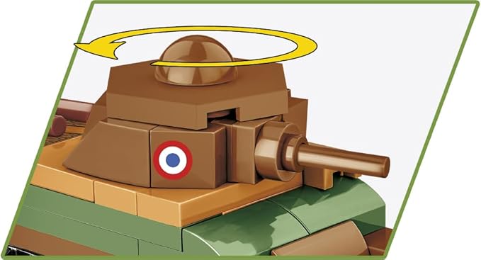COBI Historical Collection WWII SOMUA S-35 1:72 Scale Tank Building Set 99 Pieces