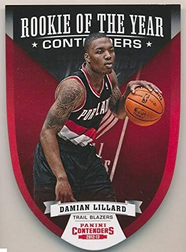 2012-13 Panini Contenders - Damian Lillard - Rookie of the year Contenders - Portland Trail Blazers NBA Basketball Rookie Card - RC Card #5