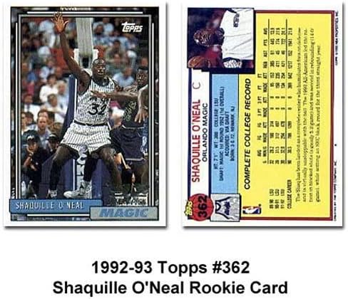 1992-93 Topps # Orlando Magic Shaquille O'Neal Rookie Card