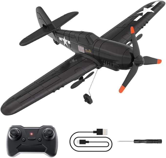 XOS Brushless Stunt RC Drone Plane Airplane Glider for Adults Remote Control Electric Aerobatic RTF Fighter Jet Aircraft with Colorful Light EPP Hobby Airplane for Beginners Kids Boys Gifts