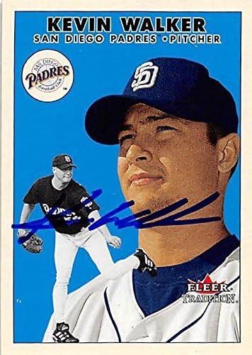 Sports Memorabilia Autograph Warehouse 249344 Kevin Walker Autographed Baseball Card - San Diego Padres FT 2000 Fleer Tradition - No. U67 Rookie