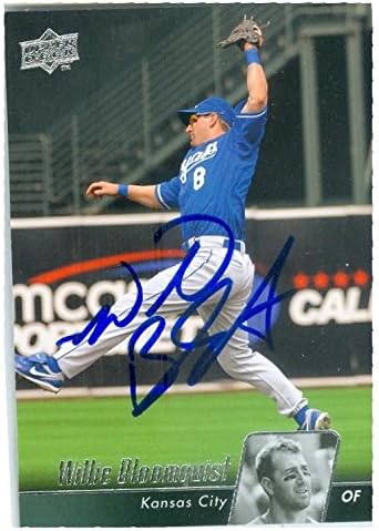Sports Memorabilia Autograph Warehouse 247356 Willie Bloomquist Autographed Baseball Card - Kansas City Royals 2010 Upper Deck - No. 242