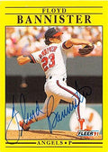 Sports Memorabilia Autograph Warehouse 248060 Floyd Bannister Autographed Baseball Card - California Angels 1991 Fleer - No. U8